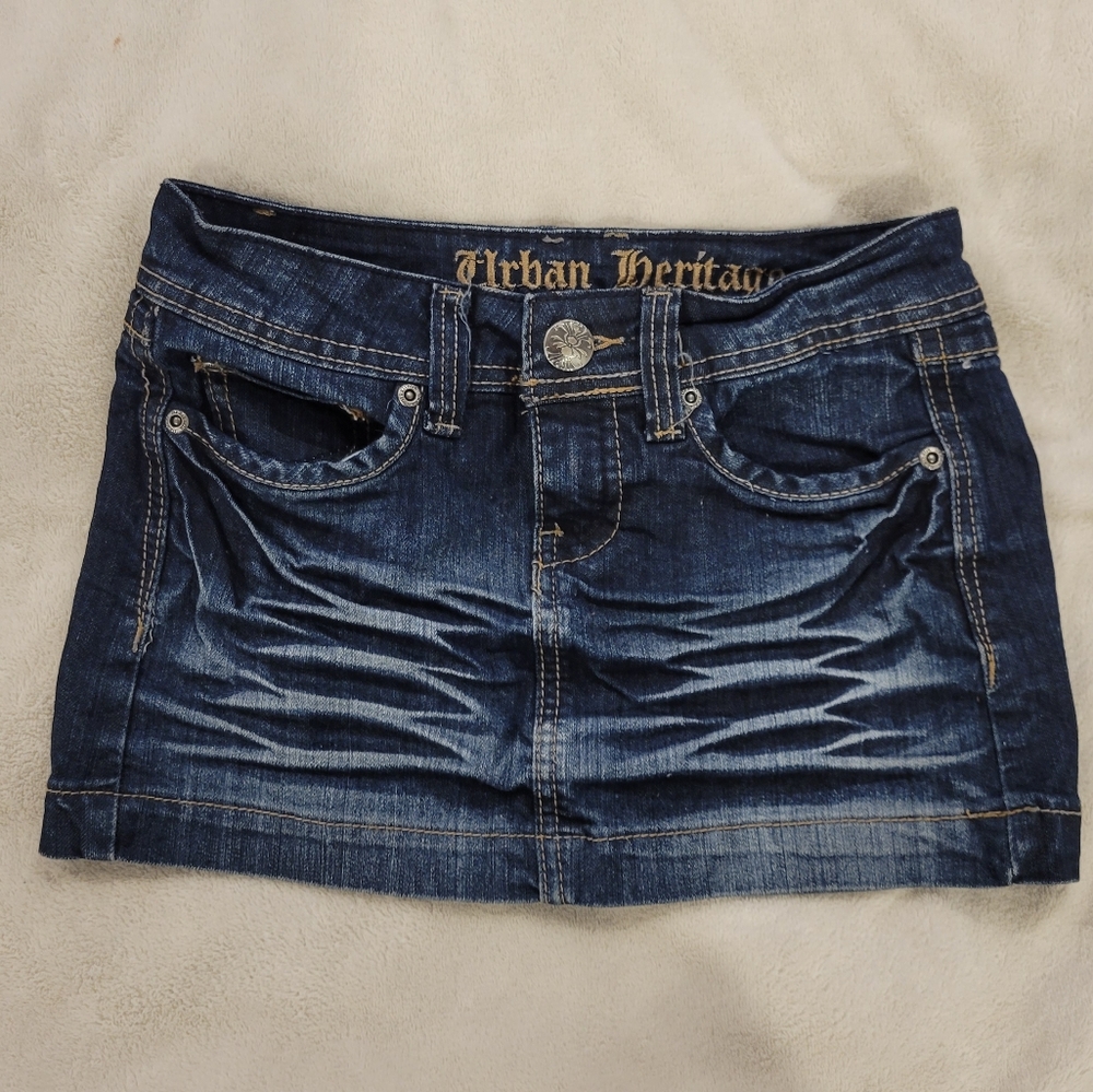 Urban heritage mini skirt